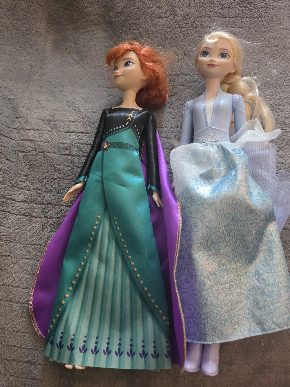 Disney Princess Dolls Set - Teal, Purple, Light Blue, Blonde